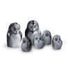 Décoration animaux en verre Chouette , noir, petit Mats Jonasson -34052