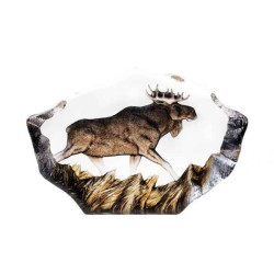 Décoration animaux en verre Elan édition limitée Mats Jonasson -33950