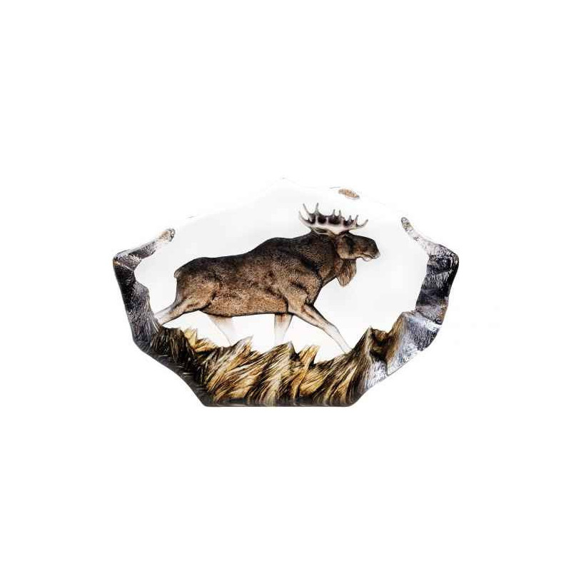 Décoration animaux en verre Elan édition limitée Mats Jonasson -33950
