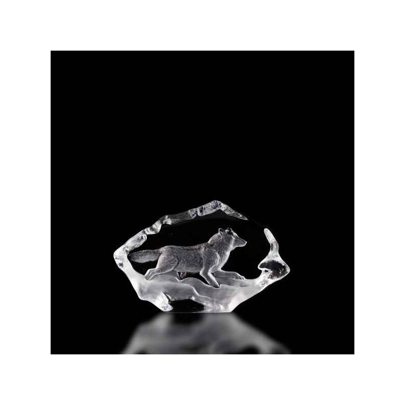 Décoration animaux en verre Loup Mats Jonasson -34033