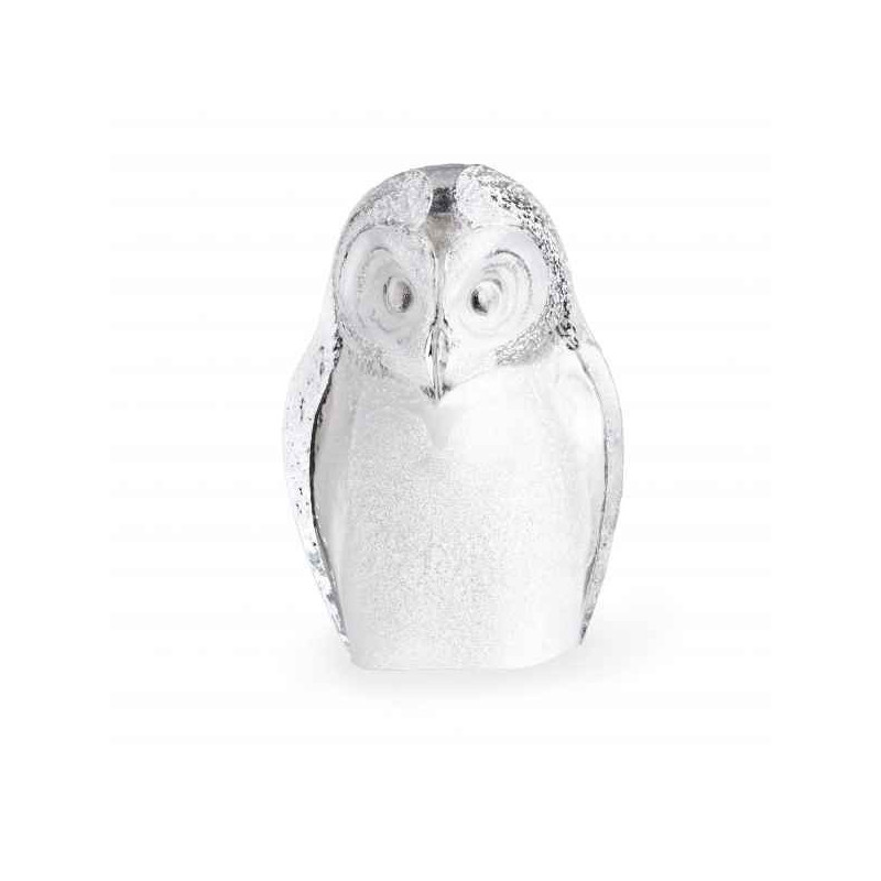 Décoration animaux en verre Chouette , clair Mats Jonasson -34051