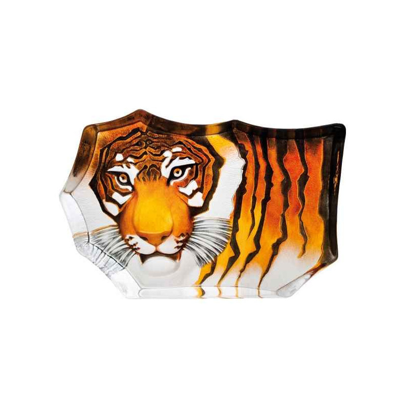 Décoration animaux en verre Tigre édition limitée Mats Jonasson -33936