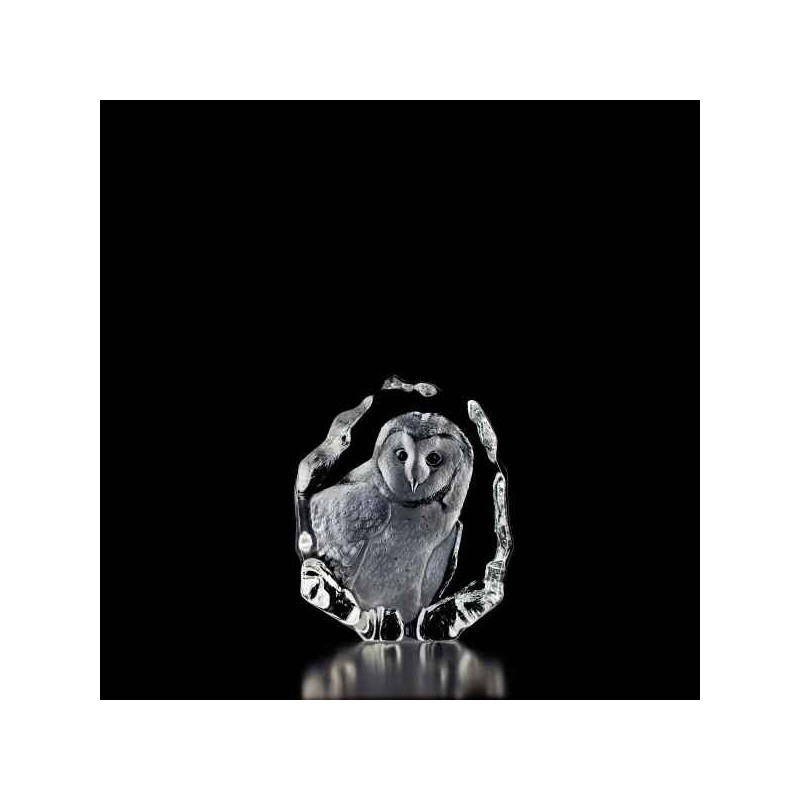 Décoration animaux en verre Grand-duc Mats Jonasson -33538