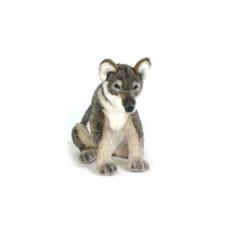 Animaux de la forêt Loup bébé assis peluche animalière -5468
