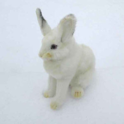 Animaux de la ferme Lièvre blanc peluche animalière -5842