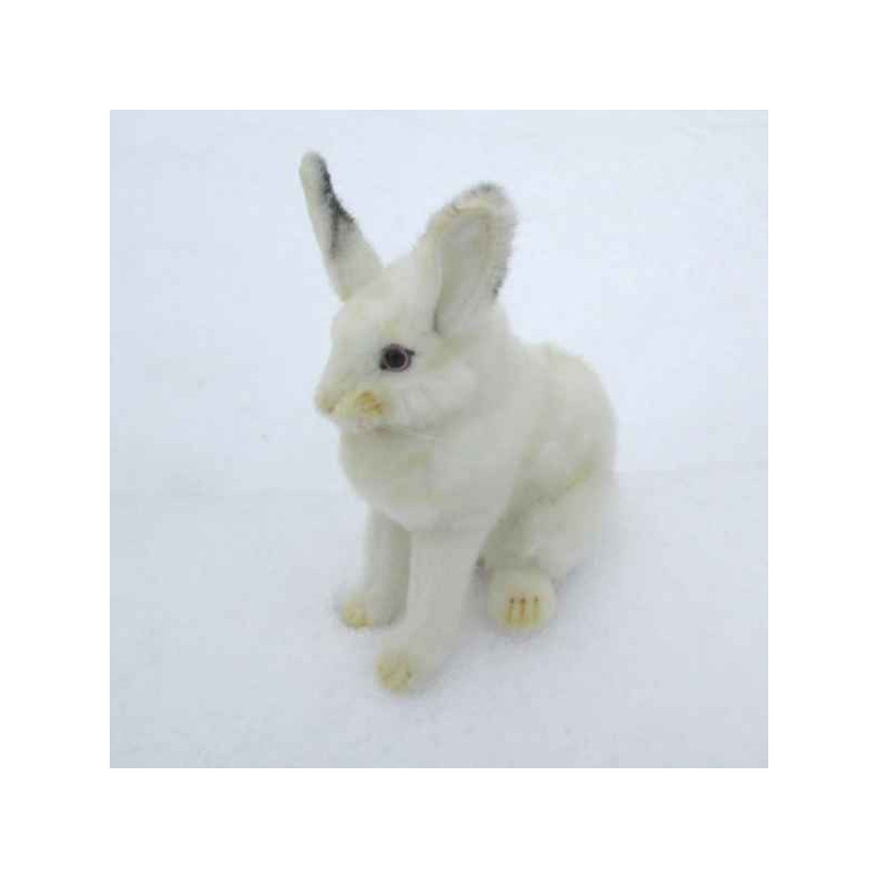 Animaux de la ferme Lièvre blanc peluche animalière -5842