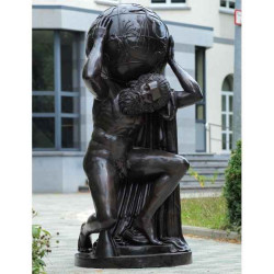 Décoration Statuette bronze personnage Atlas et le monde -B1049