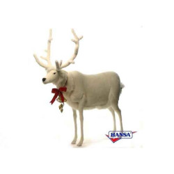 Animaux de la forêt Renne blanc peluche animalière -5923