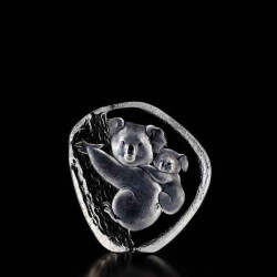 Décoration animaux en verre Koala avec bébé Mats Jonasson -33362