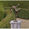 Décoration Statuette bronze personnage Grand femme avec balle "chloé" -AN1193BR-BI-L