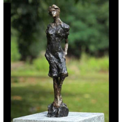 Décoration Statuette bronze personnage Modern lady -AN1048BR-B