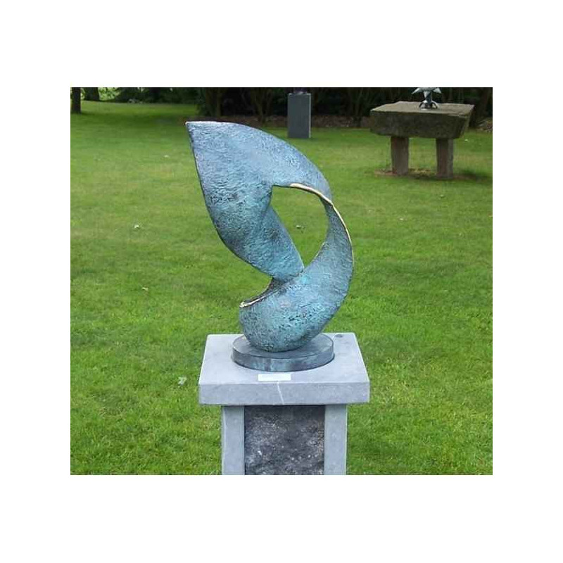 Décoration Statuette bronze personnage Sculpture moderne "wave" -AN0820BR-V