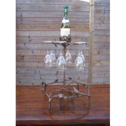Décoration Statuette bronze personnage Etabli du verre à vin -HW1332BR-B