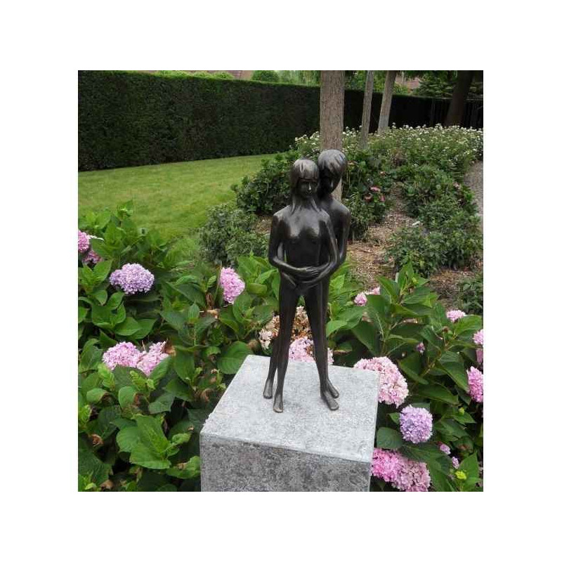 Décoration Statuette bronze personnage Couple d'amour -AN1548BR-BI
