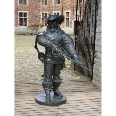 Décoration Statuette bronze personnage D'artagnan -B1085