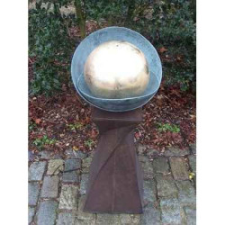 Décors Animaux en Bronze Fontaine a boule sur colonne -GA0352BR-V-F