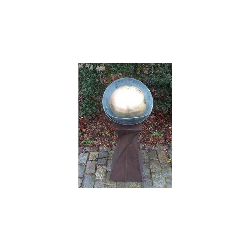 Décors Animaux en Bronze Fontaine a boule sur colonne -GA0352BR-V-F