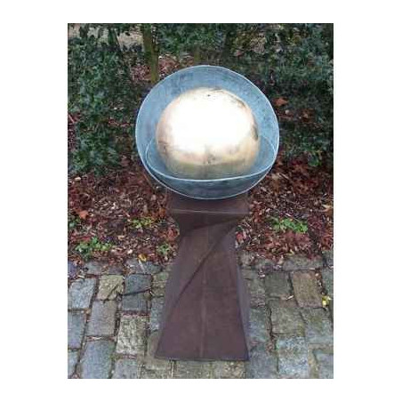 Décors Animaux en Bronze Fontaine a boule sur colonne -GA0352BR-V-F