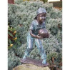 Décoration Statuette bronze personnage Joueur au foot -AN1431BRW-V