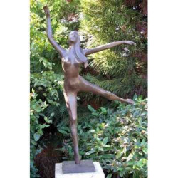 Décoration Statuette bronze personnage Femme dansant "anastasia" -AN1335BR-B