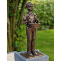 Décoration Statuette bronze personnage Garçon avec trom -AN1684BRW-B