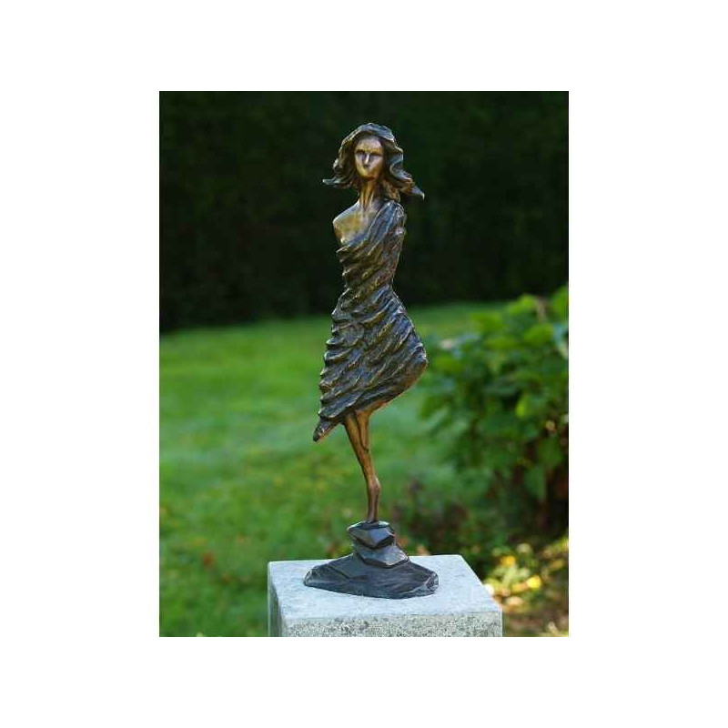 Décoration Statuette bronze personnage Femme moderne -AN1812BR-DB