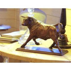 Décoration Statuette bronze personnage Graçon avec tambour -AN1682BR-B