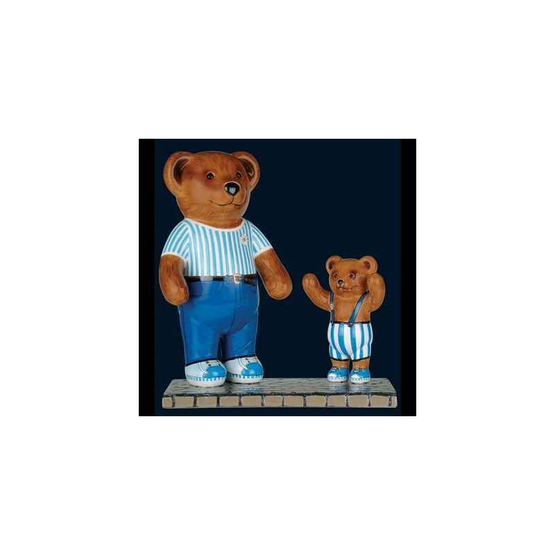 Animaux-Bois-Animaux-Bronzes propose Ours Father Son Zurich Art in the City - 83002