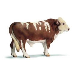 Animaux de la ferme Figurine Taureau Simmental français Schleich -13640