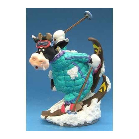 Figurine So Vache au ski  -SOV 03