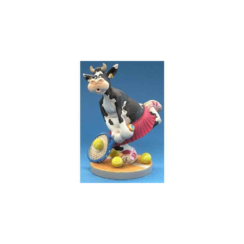 Figurine So Vache jouant au tennis  -SOV 01