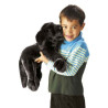 Animaux-Bois-Animaux-Bronzes propose Chiot labrador, noir marionnette 