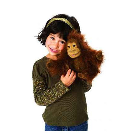 Marionnette peluche, bébé orang-outan -2590