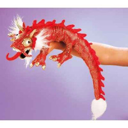 Animaux de la forêt Petit dragon rouge 