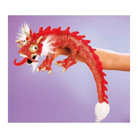 Animaux de la forêt Petit dragon rouge 