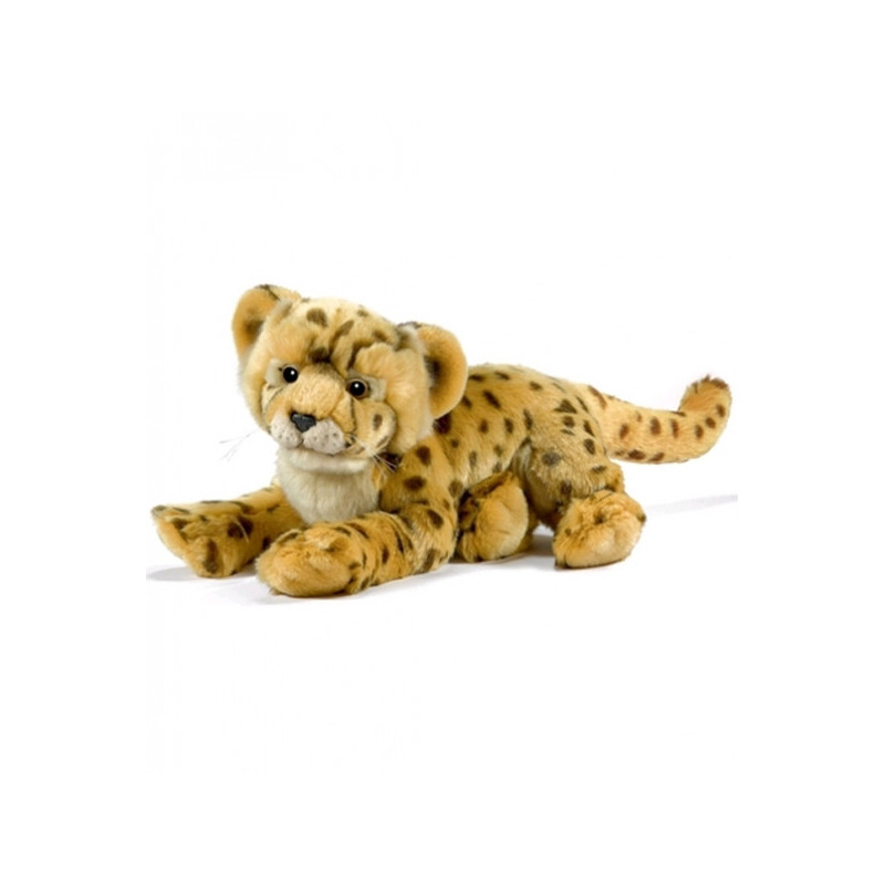 Félin Guépard couché 32cml peluche animalière -1921
