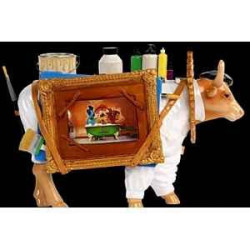 Animaux de la ferme Figurine Vache the artful painter 32cm Art in the City 80649