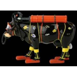 Animaux de la ferme Figurine Vache zenzi the scuba diver 15cm Art in the City 80833