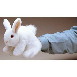 Animaux de la ferme Lapin blanc marionnette 
