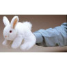 Marionnette peluche, Lapin blanc -2048