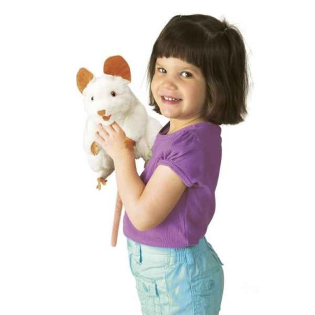 Animaux de la ferme Souris blanche marionnette 