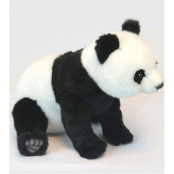 Animaux-Bois-Animaux-Bronzes propose Panda assis 24cmh/40cml peluche animalière -6540