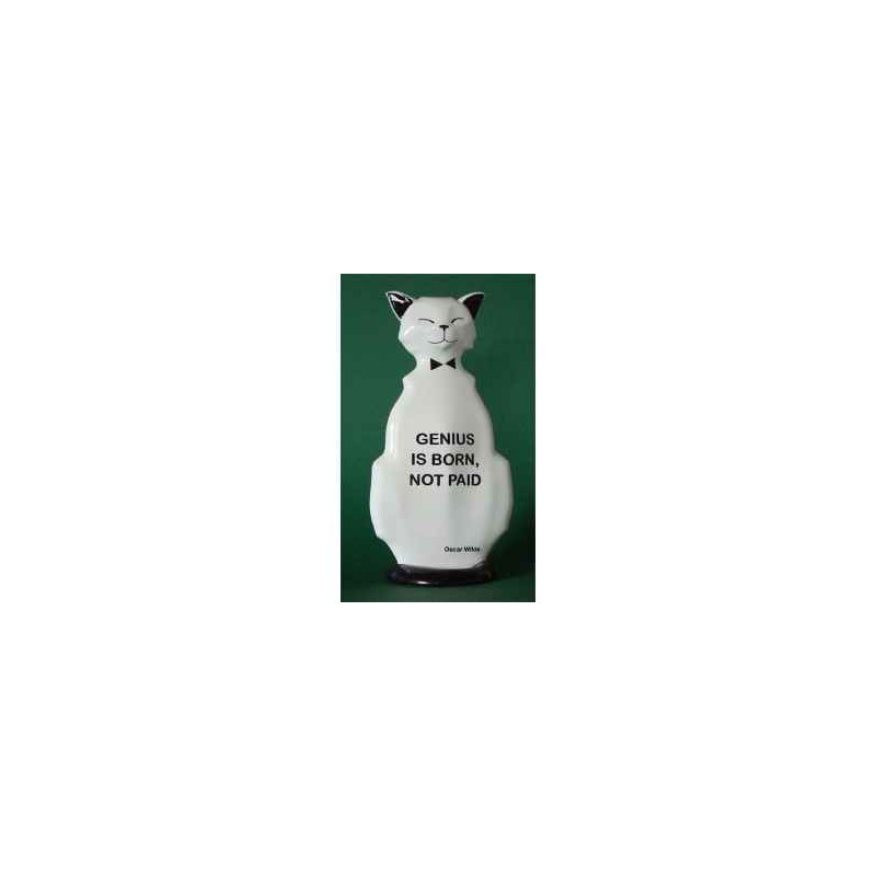 Animaux-Bois-Animaux-Bronzes.com propose Chat wild cat genius is born wic01