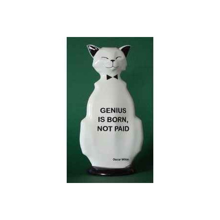 Animaux-Bois-Animaux-Bronzes.com propose Chat wild cat genius is born wic01