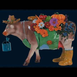 Figurine Statuette Vache The Gardener Art in the City - 80619