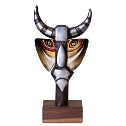 Décoration animaux en verre Taureau édition limitée animaux Mats Jonasson -68039