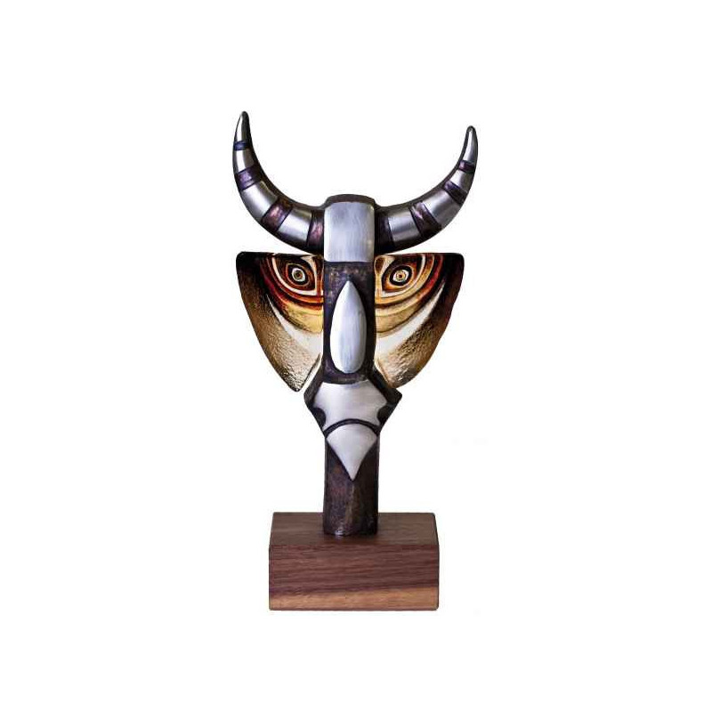 Décoration animaux en verre Taureau édition limitée animaux Mats Jonasson -68039