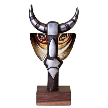Décoration animaux en verre Taureau édition limitée animaux Mats Jonasson -68039