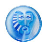 Objet de collection en verre Shama , bol , bleu Mats Jonasson -55982 dans animaux-bois-animaux-bronzes