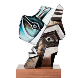 Décoration Statuette en verre Portrait Orfeus i, rouge édition limitée Mats Jonasson -68045